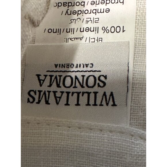 NWT WILLIAMS SONOMA THANKSGIVING Grateful  DINNER NAPKINS SET OF FOUR 100%LINEN - Picture 2 of 4